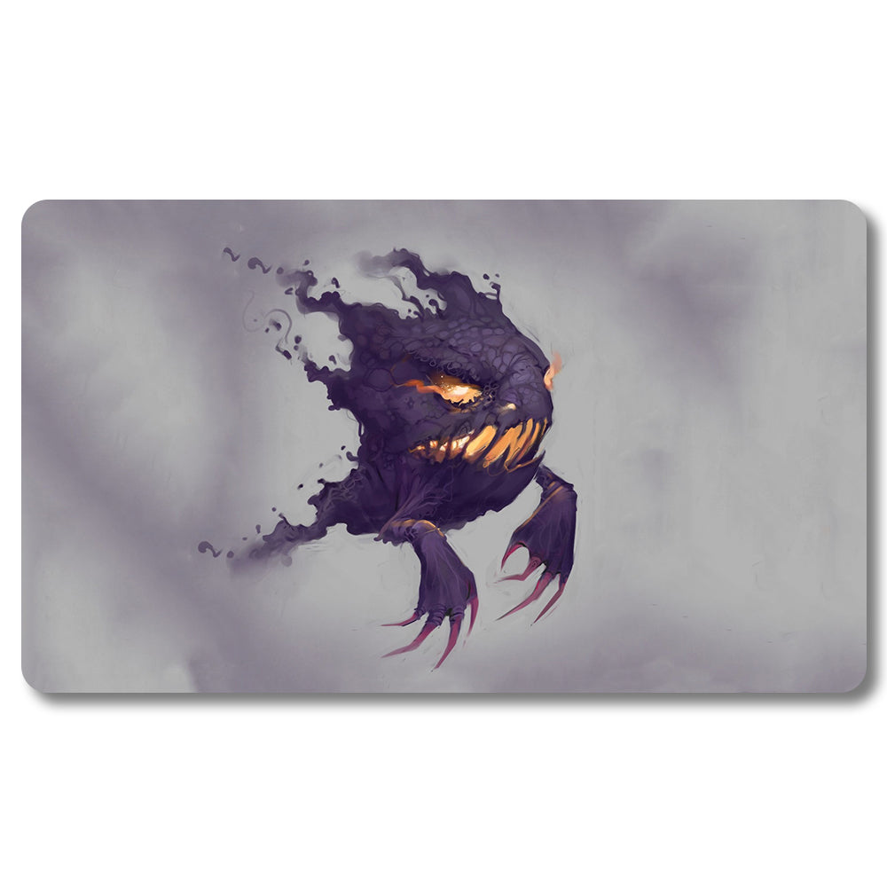 PTCG Gastly Playmat  - Pokemon Size 23.6X13.7in Play mats Compatible for TCG MTG RPG CCG Trading Card Game