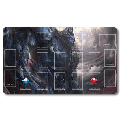YUGIOH Peripheral - 349653- Yugioh Playmat Size 23.6X13.7in Play mats Compatible for TCG OCG CCG Trading Card Game