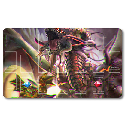 YUGIOH Peripheral - 108656- Yugioh Playmat Size 23.6X13.7in Play mats Compatible for TCG OCG CCG Trading Card Game