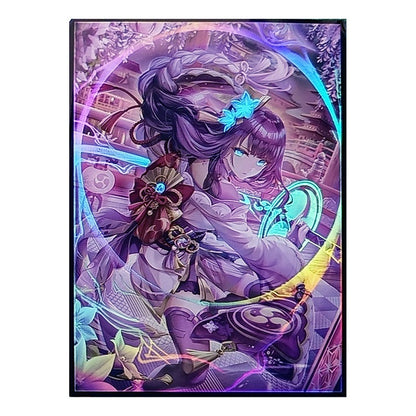 Raiden Shogun Genshin Impact Holographic Card Sleeves