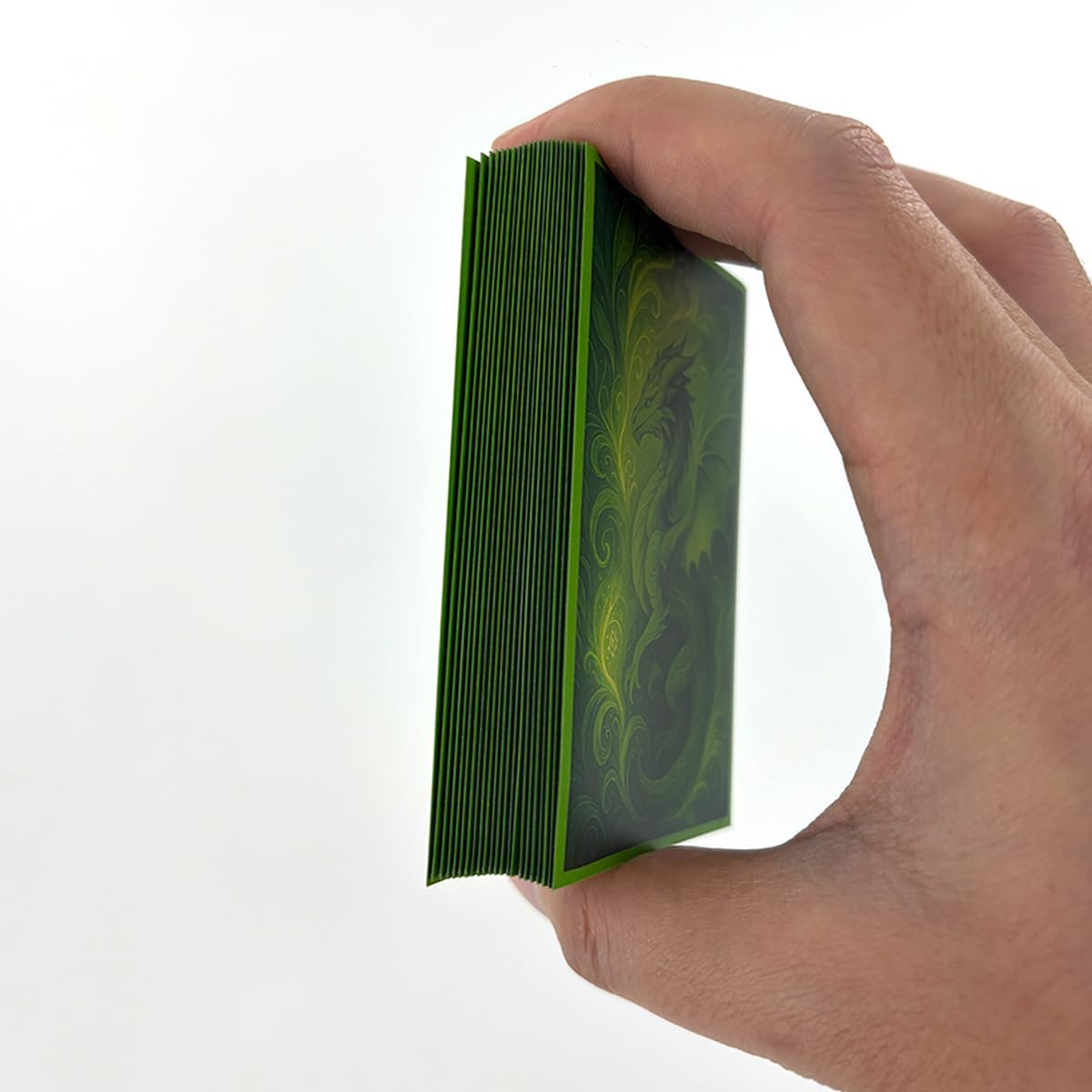 100 PCS TCG/MTG Card Sleeves, Matte Back Anti-Slip & Easy Shuffling Applicable to OCG CCG DTCG PTCG, 2.6 x 3.6 in Standard Size Cards (Forest Warden)