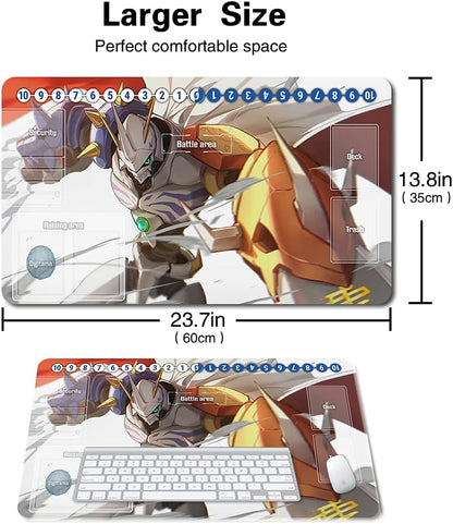 Board Game DTCG Playmat Play Mats Size 24x12in Compatible for Digimon TCG (50084641) Stitched Edge