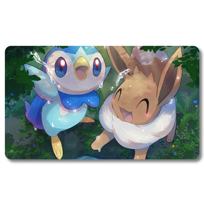 PTCG Ibrahimovic Playmat - Pokemon Size 23.6X13.7in Play mats Compatible for TCG MTG RPG CCG Trading Card Game