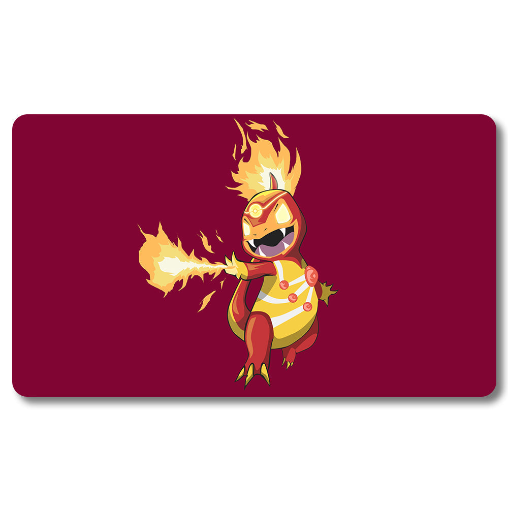 Board Game Charmeleon Playmat - Pokemon Size 23.6X13.7in Play mats Compatible for TCG MTG RPG CCG Trading Card Game