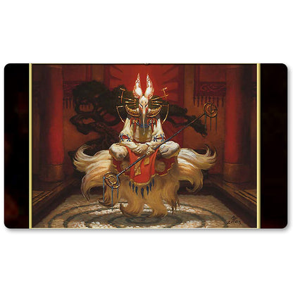 Magic The Gathering Peripheral- Eight-And-A-Half Tails -MTG Playmat Size 23.6X13.7in Play mats Compatible for TCG RPG CCG Trading Card Game