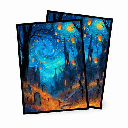 MTG Card Sleeves Matte -100 PCS Trading Card Game, Size 2.6 x 3.6 inches, Suitable for All TCG Card Games Protective (Starlit Path)