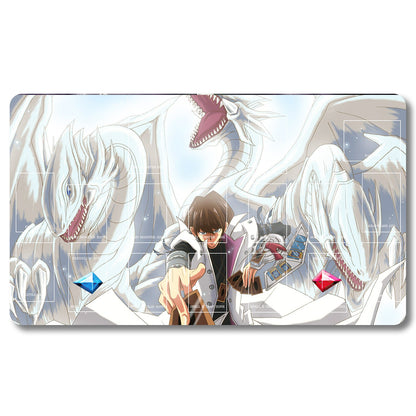 Board Game Peripheral - 547953- Yugioh Playmat Size 23.6X13.7in Play mats Compatible for TCG OCG CCG Trading Card Game