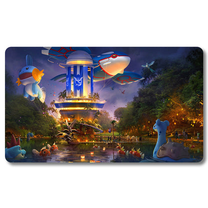Board Game Laplace Playmat - Pokemon Size 23.6X13.7in Play mats Compatible for TCG MTG RPG CCG Trading Card Game