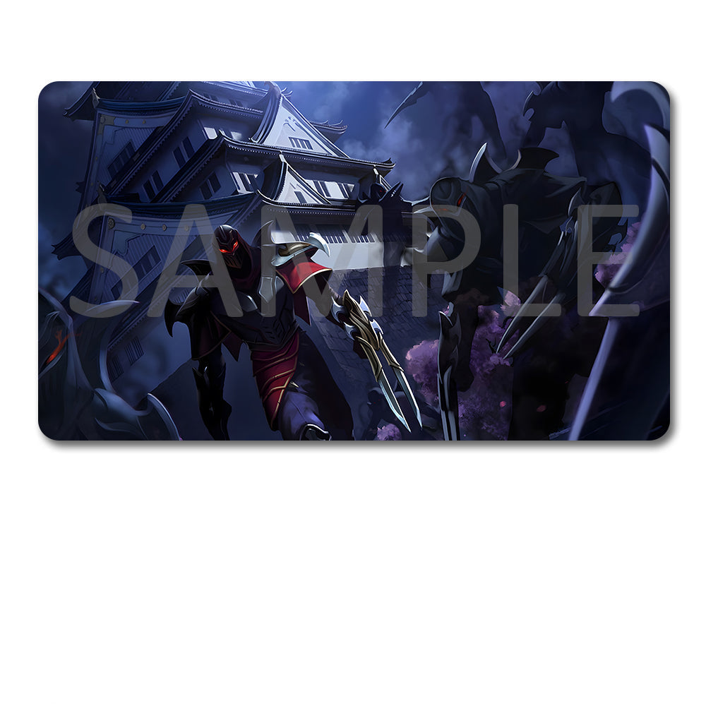 Zed - League Of Legends Riftbound Playmat 24x14 in + Free Storage Bag