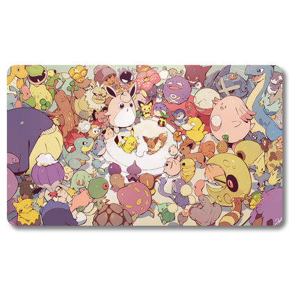 PTCG Peripheral - 979991 - Pokemon Playmat Size 23.6X13.7in Play mats Compatible for TCG MTG RPG CCG Trading Card Game