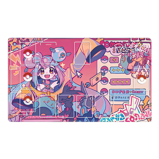 Iono Pokemon Playmat PTCG Trading Card Game Mat Deskmat #131 Mousepad TCG CCG