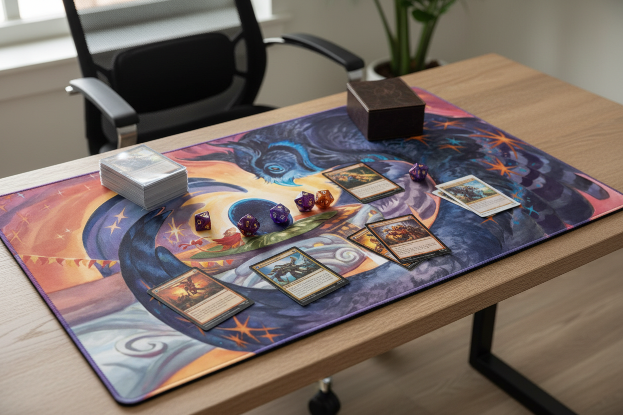 Dawn's Truce Playmat Trading Card Game Mat TCG CCG MTG Mousepad Deskmat Board Game