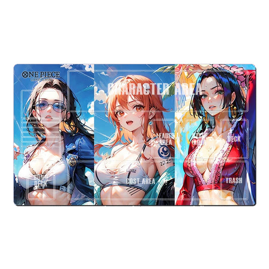 One Piece Girl Table Playmat CCG OPCG Gaming Mat Trading Card Game Mousepad Deskmat Nami Boa Nico Robin