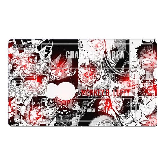 Monkey D Luffy One Piece Table Playmat OPCG TCG CCG Play Pad Trading Card Game Mat