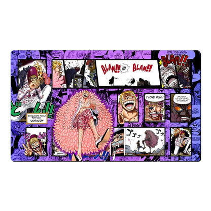One Piece O-P OPCG TCG CCG Mouse Pad DONQUIXOTE DOFLAMINGO Playmat Trading Card Game Desk Mat