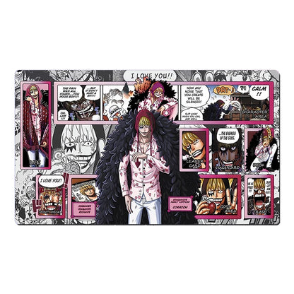 One Piece Donquixote Rosinante Playmat CCG OPCG Mat Trading Card Game Pad Mousepad Deskmat