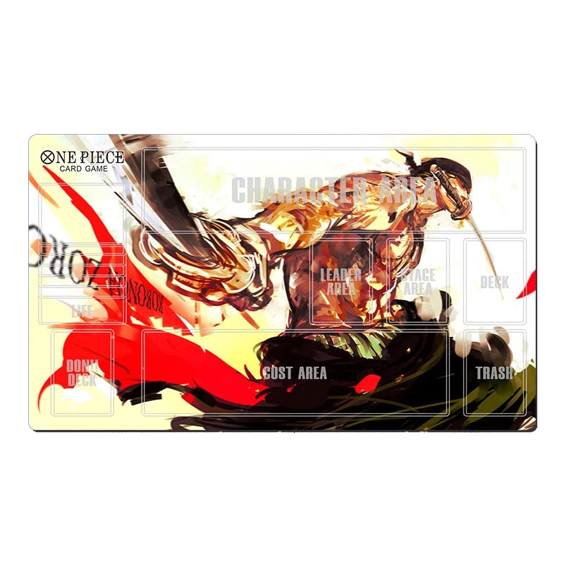 One Piece  OPCG TCG CCG Playing Pad Roronoa Zoro Duel Playmat Trading Card Game DeskMat Mousepad