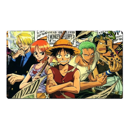Group of animated characters with a colorful background