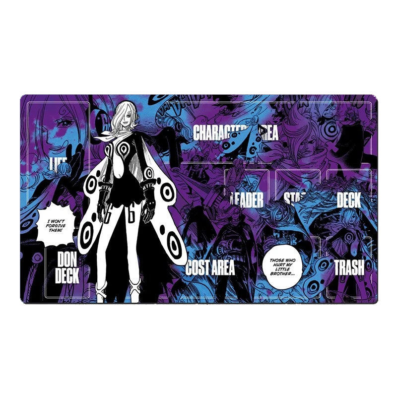 One Piece OPCG TCG CCG Vinsmoke Reiju Playmat Gaming DeskMat Trading Card Game Pad Mousepad