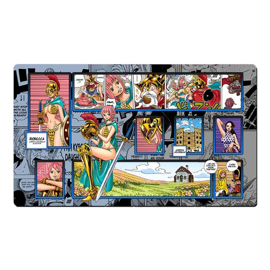 One Piece Rebecca Girl Table Playmat OPCG TCG CCG Pad Trading Card Game Desk Mat Mousepad