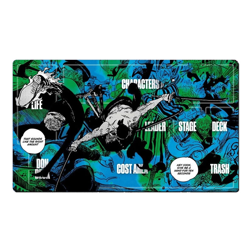 One Piece Roronoa Zoro Sanji Table Playmat OPCG TCG CCG Play Pad Trading Card Game Desk Mat
