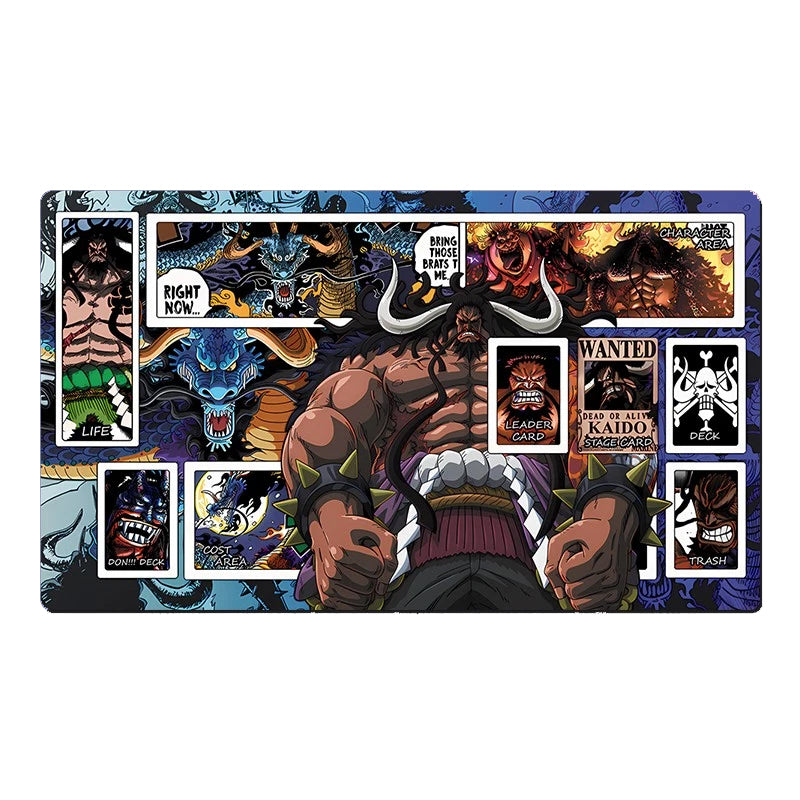 One Piece Kaido of the Beasts Table Playmat OPCG TCG CCG Trading Card Game Deskmat Mousepad