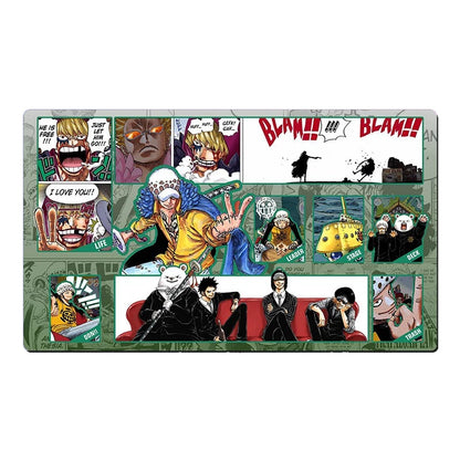 One Piece Table Playmat Trafalgar D. Law OPCG TCG CCG Pad Trading Card Game DeskMat Mousepad