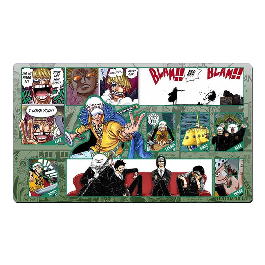 One Piece Table Playmat Trafalgar D. Law OPCG TCG CCG Pad Trading Card Game DeskMat Mousepad