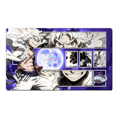 One Piece OPCG TCG CCG Table Mouse Pad Luffy Gear 5 Playmat Trading Card Game Deskmat