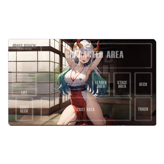 One Piece Yamato Table Playmat CCG OPCG Mat Trading Card Game Mousepad Deskmat