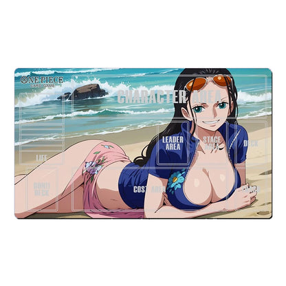 One Piece Nico Robin Playmat CCG OPCG Gaming Trading Card Game Mousepad Deskmat