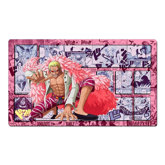 One Piece Donquixote Doflamingo Table Playmat CCG OPCG Mat Trading Card Game Mousepad Deskmat