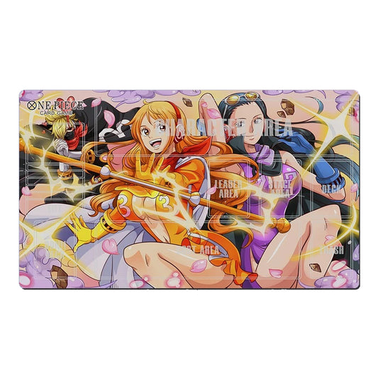 One Piece Nico·Robin & Nami Table Playmat CCG OPCG Mat Trading Card Game Mousepad Deskmat