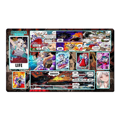 One Piece Yamato O-P Table Playmat OPCG TCG CCG Mouse Pad Trading Card Game DeskMat Mousepad