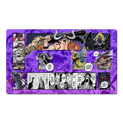 One Piece Kaidou Table Playmat CCG OPCG Gaming Play Mat Trading Card Game Pad Mousepad Deskmat