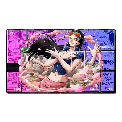 One Piece OPCG TCG CCG Playing Pad Nico Robin Playmat Trading Card Game DeskMat Mousepad