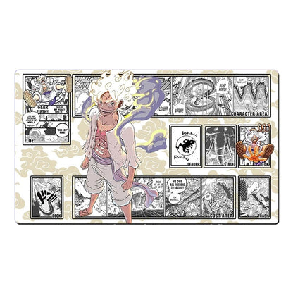 One Piece OPCG TCG CCG Mouse Pad Luffy Gear 5 Table Playmat Trading Card Game Desk Mat