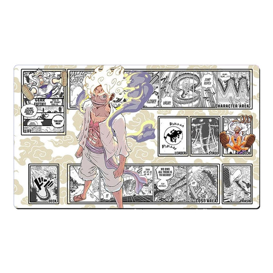 One Piece OPCG TCG CCG Mouse Pad Luffy Gear 5 Table Playmat Trading Card Game Desk Mat