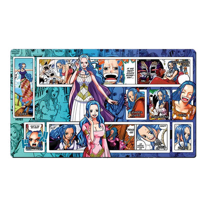 One Piece O-P OPCG TCG CCG Play Pad Nefertari Vivi Table Playmat Trading Card Game Mat