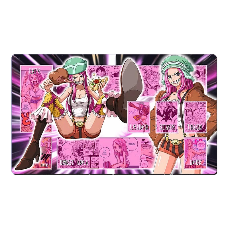 One Piece JEWELRY BONNEY O-P Table Duel Playmat OPCG TCG CCG Pad Trading Card Game Desk Mat