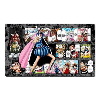 One Piece Playmat Bentham Mr. 2 Bon Kurei OPCG TCG CCG Trading Card Game Desk Mat Mousepad