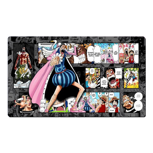 One Piece Playmat Bentham Mr. 2 Bon Kurei OPCG TCG CCG Trading Card Game Desk Mat Mousepad