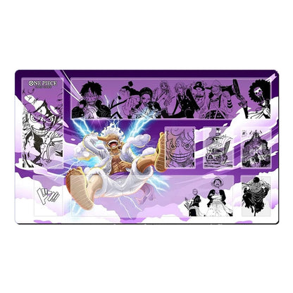 One Piece Luffy Gear 5 O-P Table Duel Playmat OPCG TCG CCG Mouse Pad Trading Card Game DeskMat