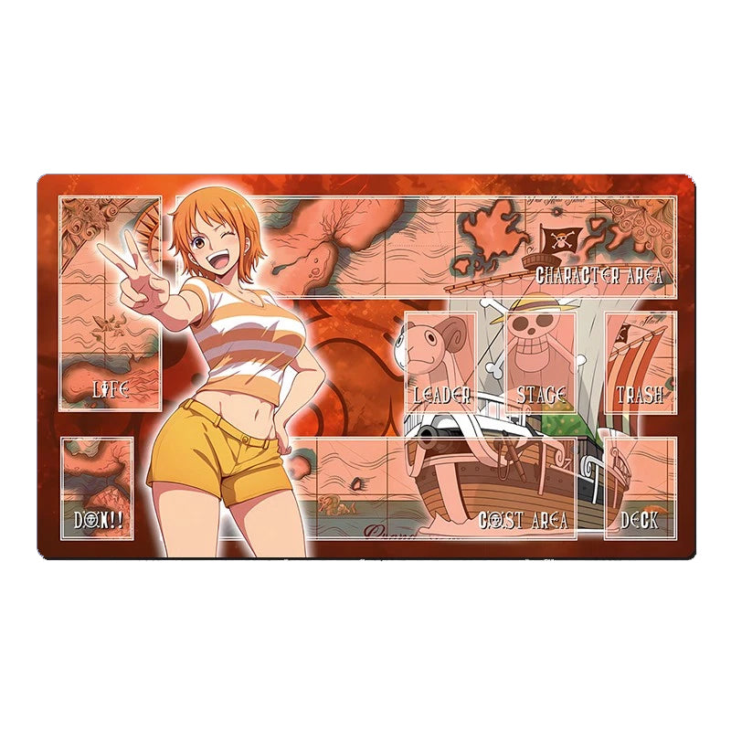 One Piece Nami O-P Girl Table Duel Playmat OPCG TCG CCG Mouse Pad Trading Card Game Desk Mat