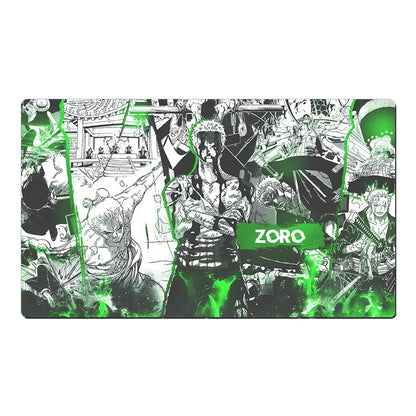 One Piece Roronoa Zoro Table Playmat CCG OPCG Gaming Mat Card Game Play Mousepad Deskmat