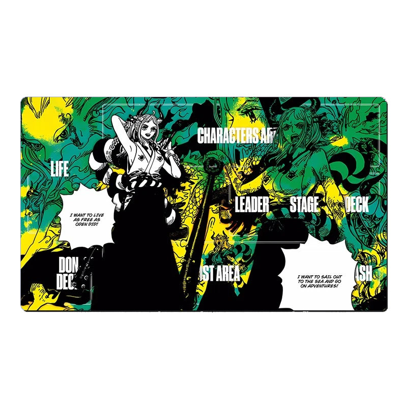 One Piece Yamato O-P Table Playmat OPCG TCG CCG Play Mouse Pad Trading Card Game Desk Mat