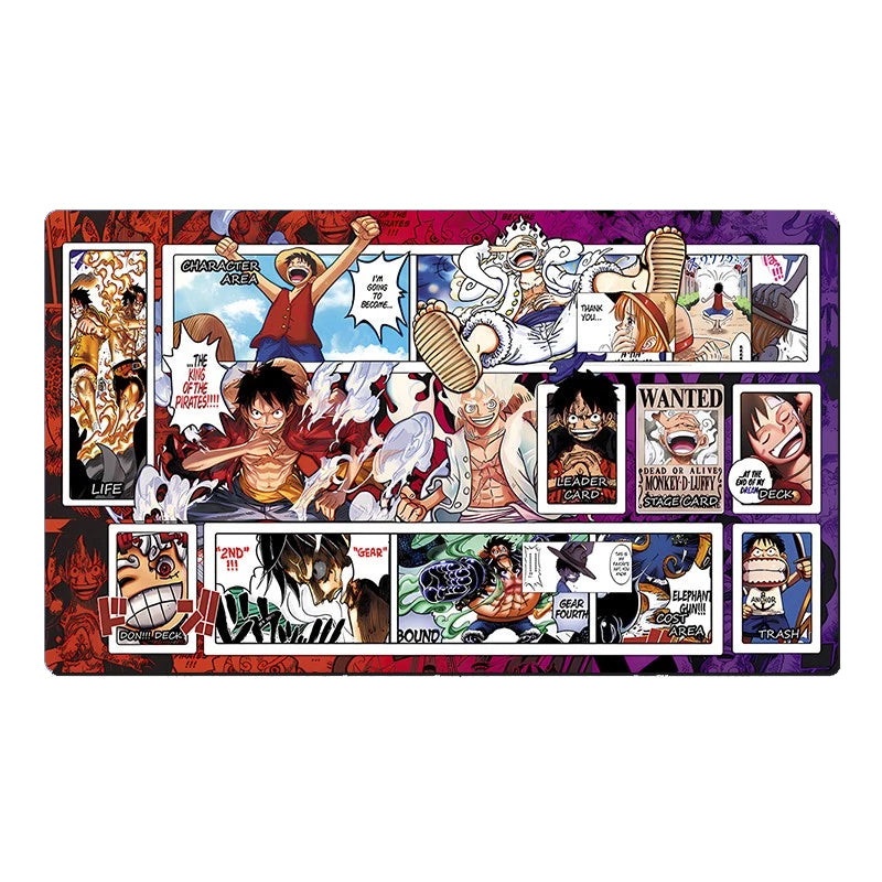 One Piece Monkey D. Luffy Table Playmat CCG OPCG Mat Trading Card Game Pad Deskmat