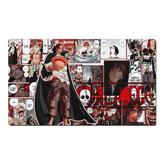 One Piece Shanks Table Playmat CCG OPCG Gaming Play Mat Trading Card Game Mousepad Deskmat