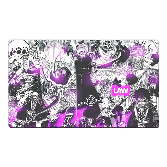 One Piece Trafalgar Law Table Playmat CCG OPCG Play Mat Trading Card Game Mouse Pad Deskmat