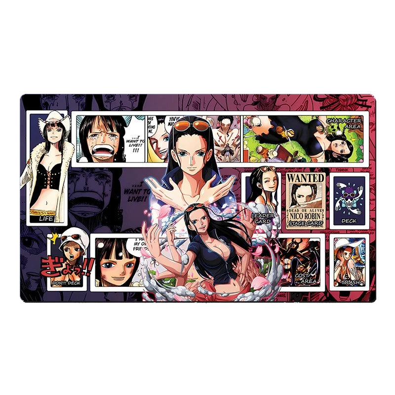 One Piece OPCG TCG CCG Pad Nico Robin Table Playmat Trading Card Game Desk Mat Mousepad